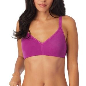 On Gossamer Womens Cabana Cotton Blend Stretch Bralette Small Purple Wine - NWT